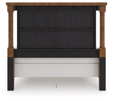 Rowlenstown Queen Poster Bed with Dresser in Brown from Ashley - Luna Furniture