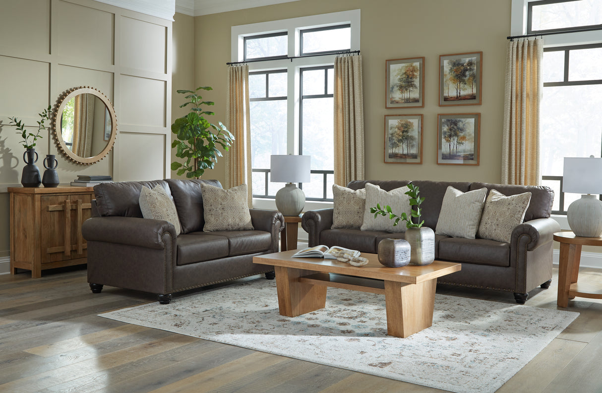 Roxmere Umber Living Room Set from Ashley - Luna Furniture