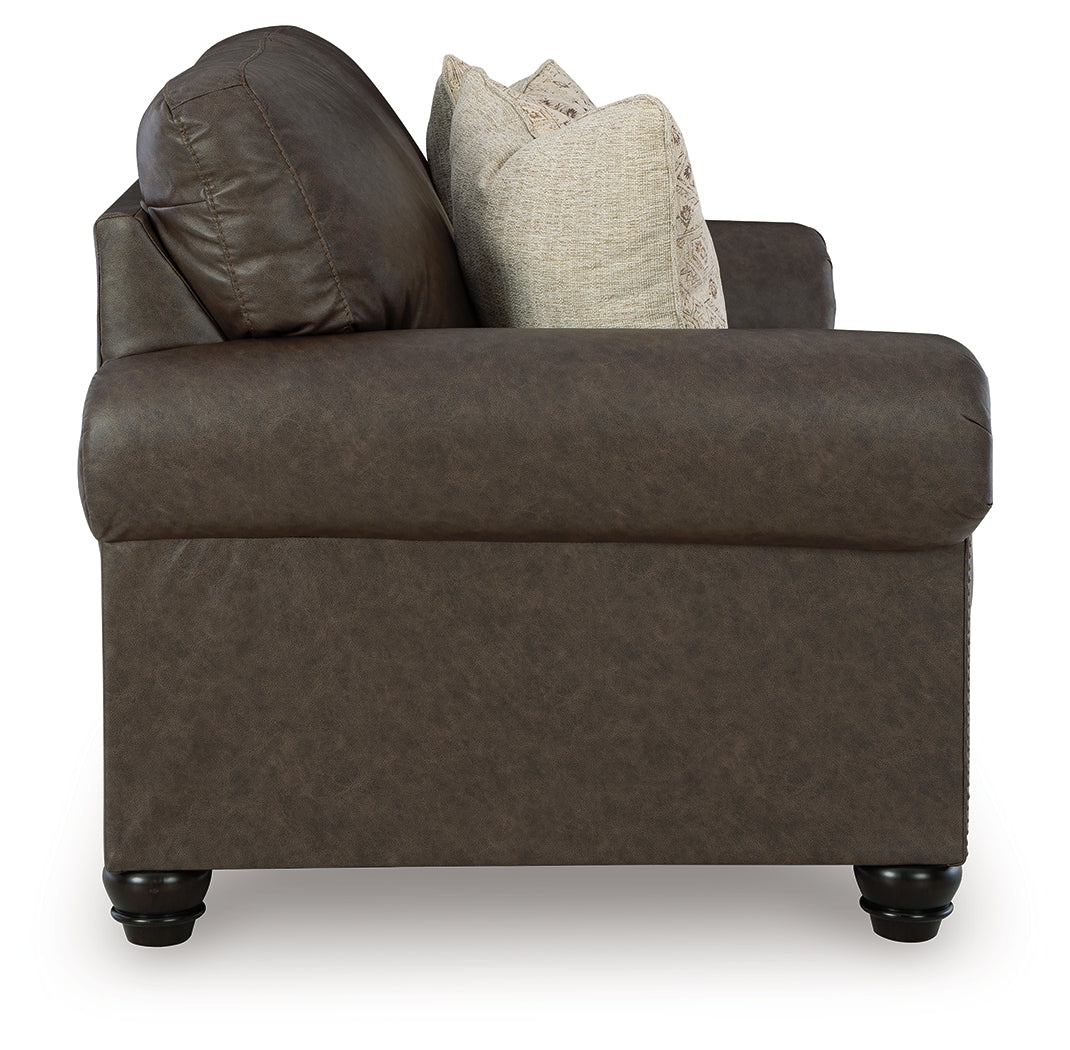Roxmere Umber Loveseat from Ashley - Luna Furniture