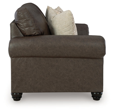 Roxmere Umber Loveseat from Ashley - Luna Furniture