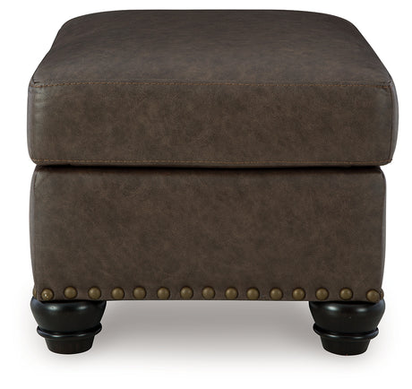 Roxmere Umber Ottoman from Ashley - Luna Furniture
