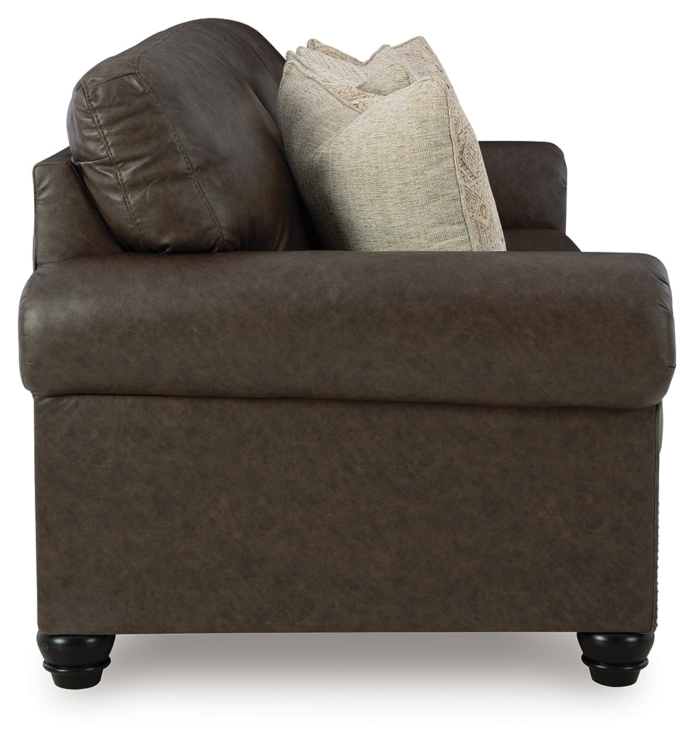 Roxmere Umber Sofa from Ashley - Luna Furniture