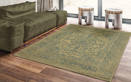 Royal Brown and Green 8X10 Rug from Nova Furniture - Luna Furniture