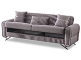 Royal Convertible Sofa in Light Grey from Furnia - Luna Furniture