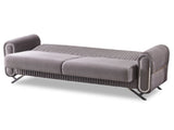 Royal Convertible Sofa in Light Grey from Furnia - Luna Furniture