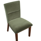 Zen 5-Piece Dining Set with Green Velvet Chairs from Steve Silver - Luna Furniture