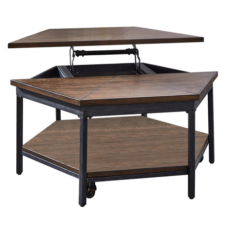 Ultimo Hexagon Lift-Top Cocktail Table w/Casters from Steve Silver - Luna Furniture