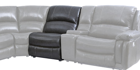 Denver Armless Dual-Power Recliner, Charcoal from Steve Silver - Luna Furniture