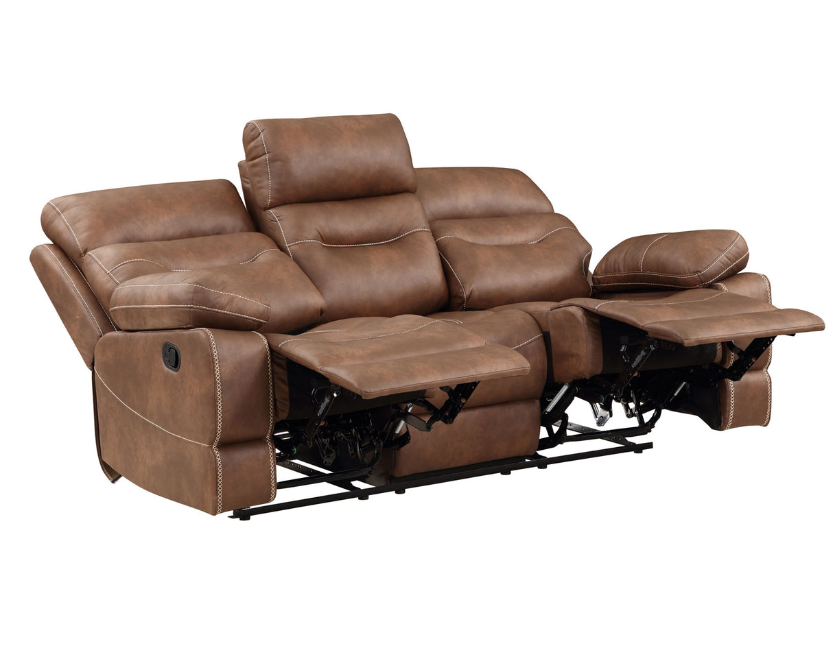 Rudger Chestnut 3-Piece Manual Reclining Living Room Set from Steve Silver - Luna Furniture
