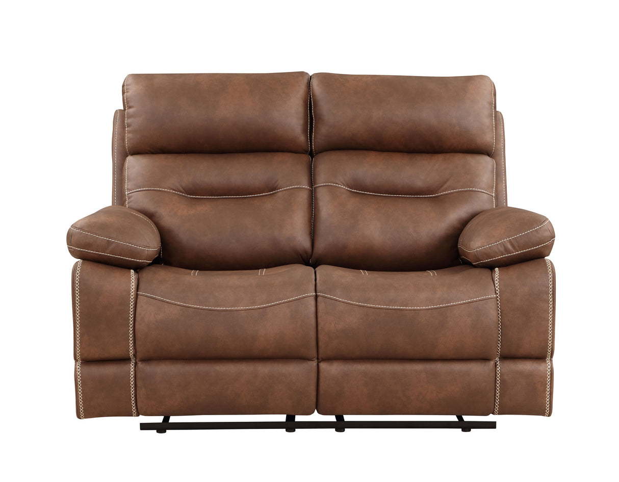 Rudger Chestnut 3-Piece Manual Reclining Living Room Set from Steve Silver - Luna Furniture