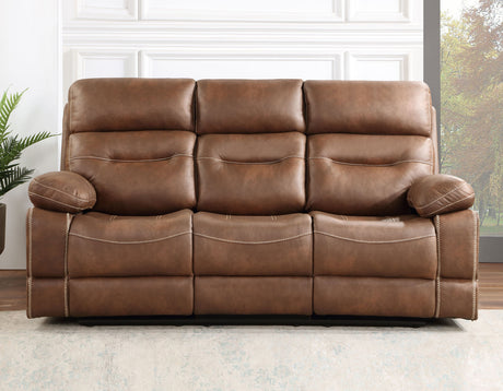 Rudger Chestnut 3-Piece Manual Reclining Living Room Set from Steve Silver - Luna Furniture