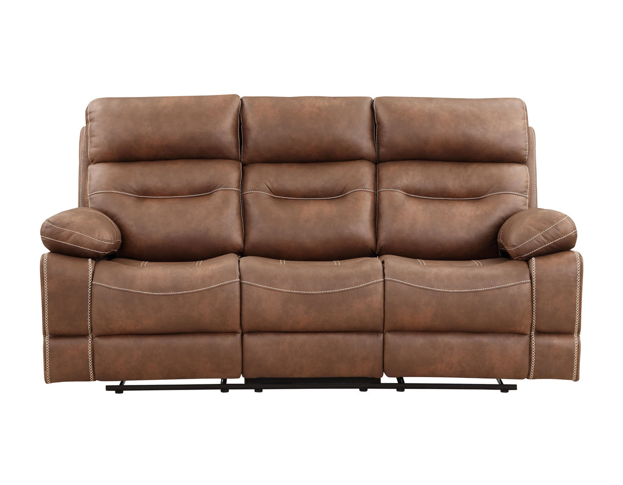 Rudger Chestnut 3-Piece Manual Reclining Living Room Set from Steve Silver - Luna Furniture
