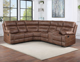 Rudger Chestnut 3-Piece Reclining Sectional from Steve Silver - Luna Furniture