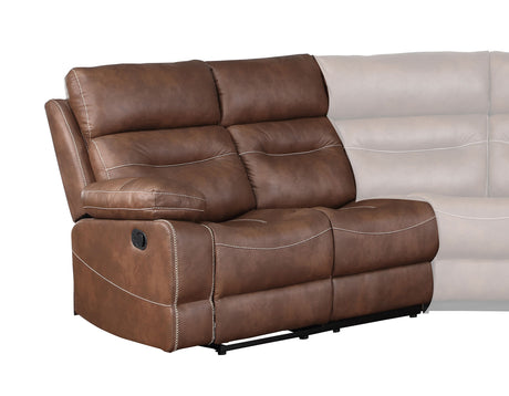 Rudger Chestnut 3-Piece Reclining Sectional from Steve Silver - Luna Furniture
