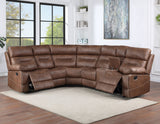 Rudger Chestnut 3-Piece Reclining Sectional from Steve Silver - Luna Furniture