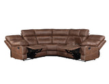 Rudger Chestnut 3-Piece Reclining Sectional from Steve Silver - Luna Furniture