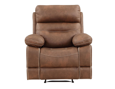 Rudger Chestnut Manual Recliner from Steve Silver - Luna Furniture