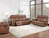 Rudger Chestnut Manual Recliner from Steve Silver - Luna Furniture