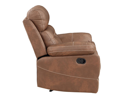 Rudger Chestnut Manual Recliner from Steve Silver - Luna Furniture
