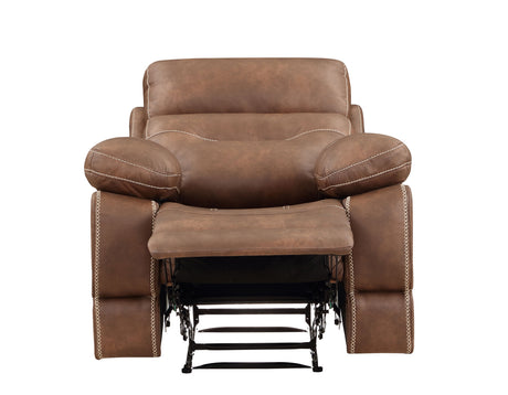 Rudger Chestnut Manual Recliner from Steve Silver - Luna Furniture
