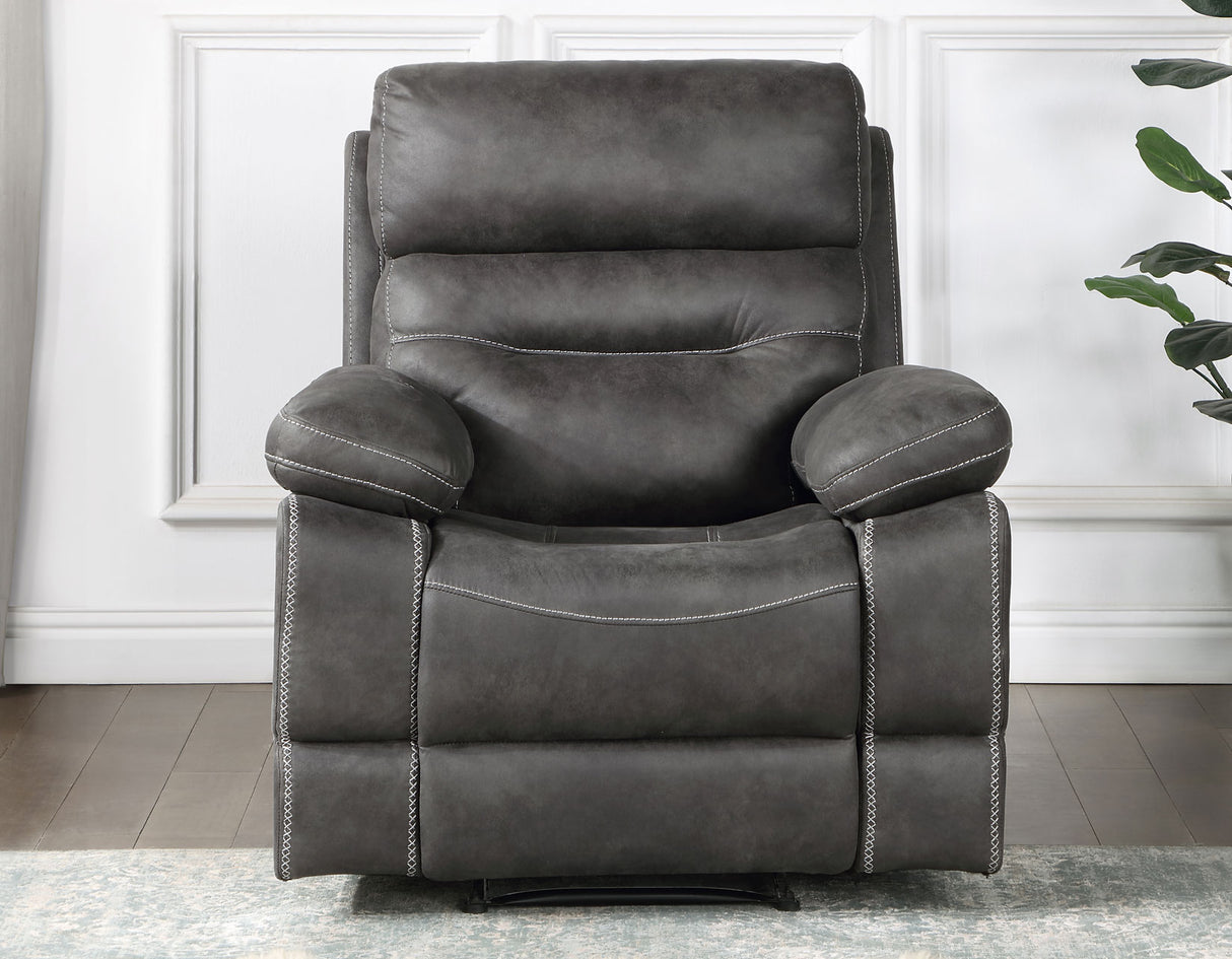 Rudger Gray Manual Recliner from Steve Silver - Luna Furniture
