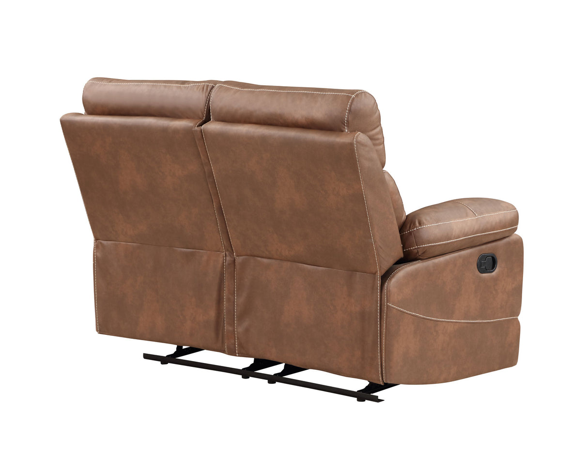 Rudger Chestnut Manual Reclining Loveseat from Steve Silver - Luna Furniture