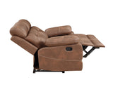 Rudger Chestnut Manual Reclining Loveseat from Steve Silver - Luna Furniture