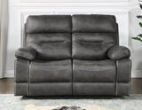 Rudger Gray Manual Reclining Loveseat from Steve Silver - Luna Furniture