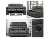 Rudger Gray Manual Reclining Loveseat from Steve Silver - Luna Furniture