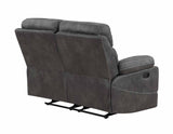 Rudger Gray Manual Reclining Loveseat from Steve Silver - Luna Furniture