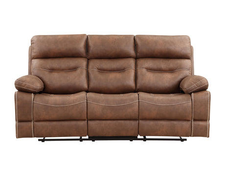 Rudger Chestnut Reclining Sofa from Steve Silver - Luna Furniture