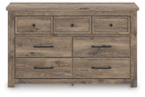 Rusticott California King Poster Bed with Dresser and Chest in Brown from Ashley - Luna Furniture