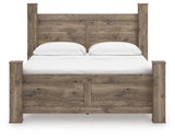 Rusticott California King Poster Bed with Dresser in Brown from Ashley - Luna Furniture