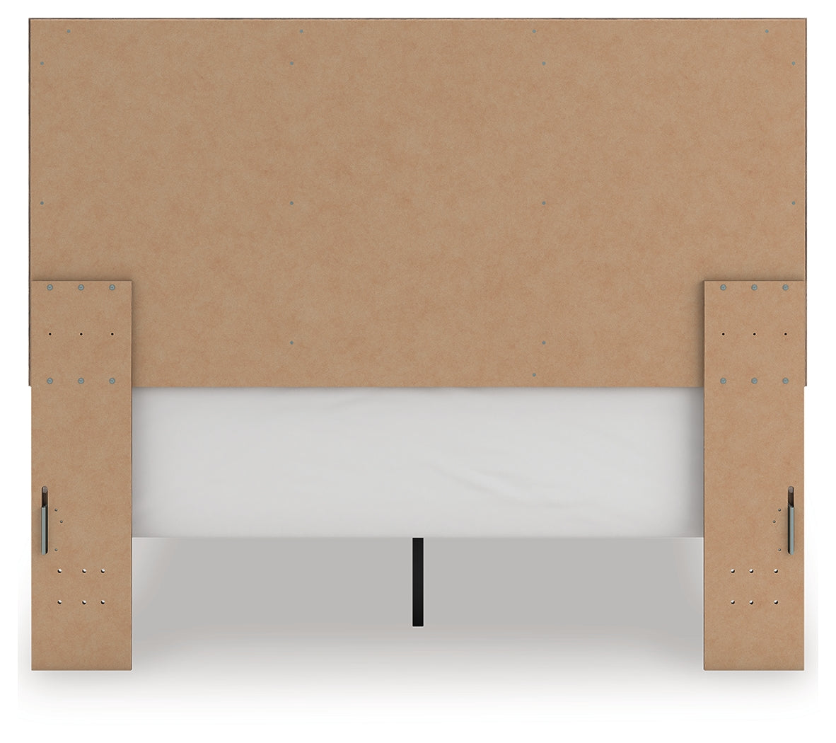 Rusticott Queen Panel Bed with Mirrored Dresser and Nightstand in Brown from Ashley - Luna Furniture