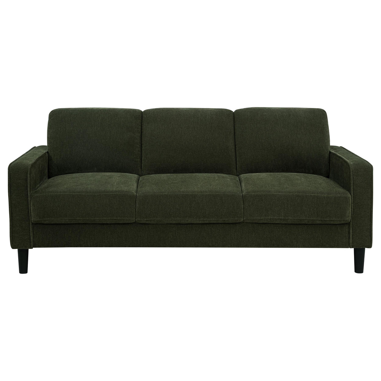 Ruth Matcha Green 77-inch Fabric Upholstered Track Arm Sofa from Coaster - Luna Furniture