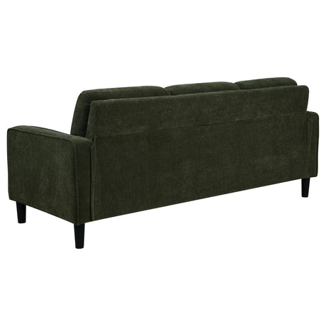 Ruth Matcha Green 77-inch Fabric Upholstered Track Arm Sofa from Coaster - Luna Furniture