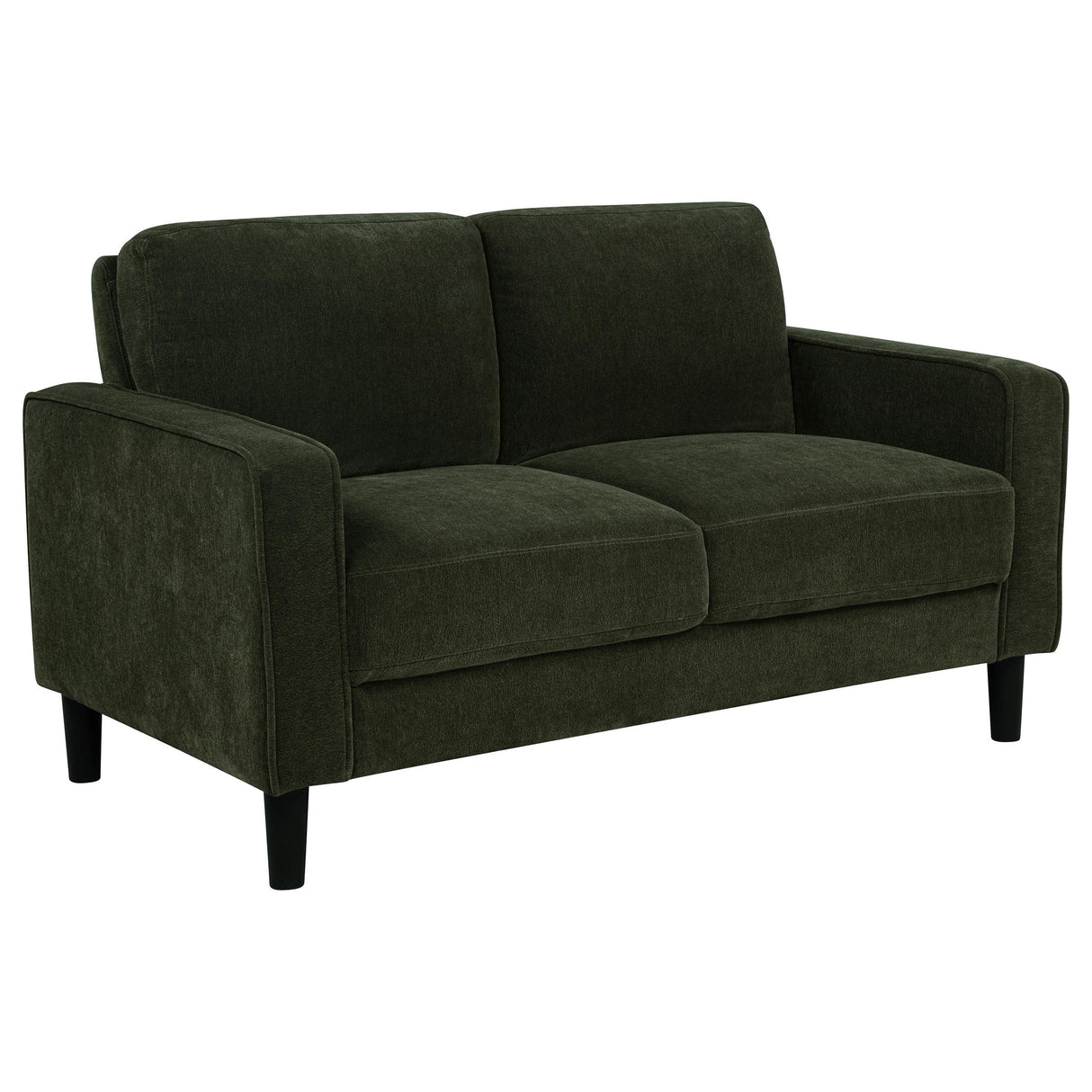 Ruth Matcha Green Fabric Upholstered Track Arm Loveseat from Coaster - Luna Furniture