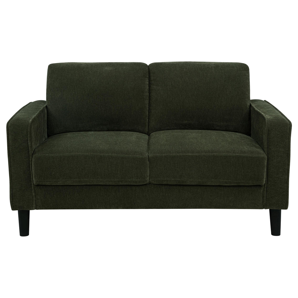 Ruth Matcha Green Fabric Upholstered Track Arm Loveseat from Coaster - Luna Furniture