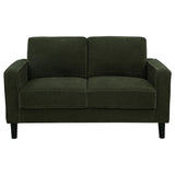 Ruth Matcha Green Fabric Upholstered Track Arm Loveseat from Coaster - Luna Furniture