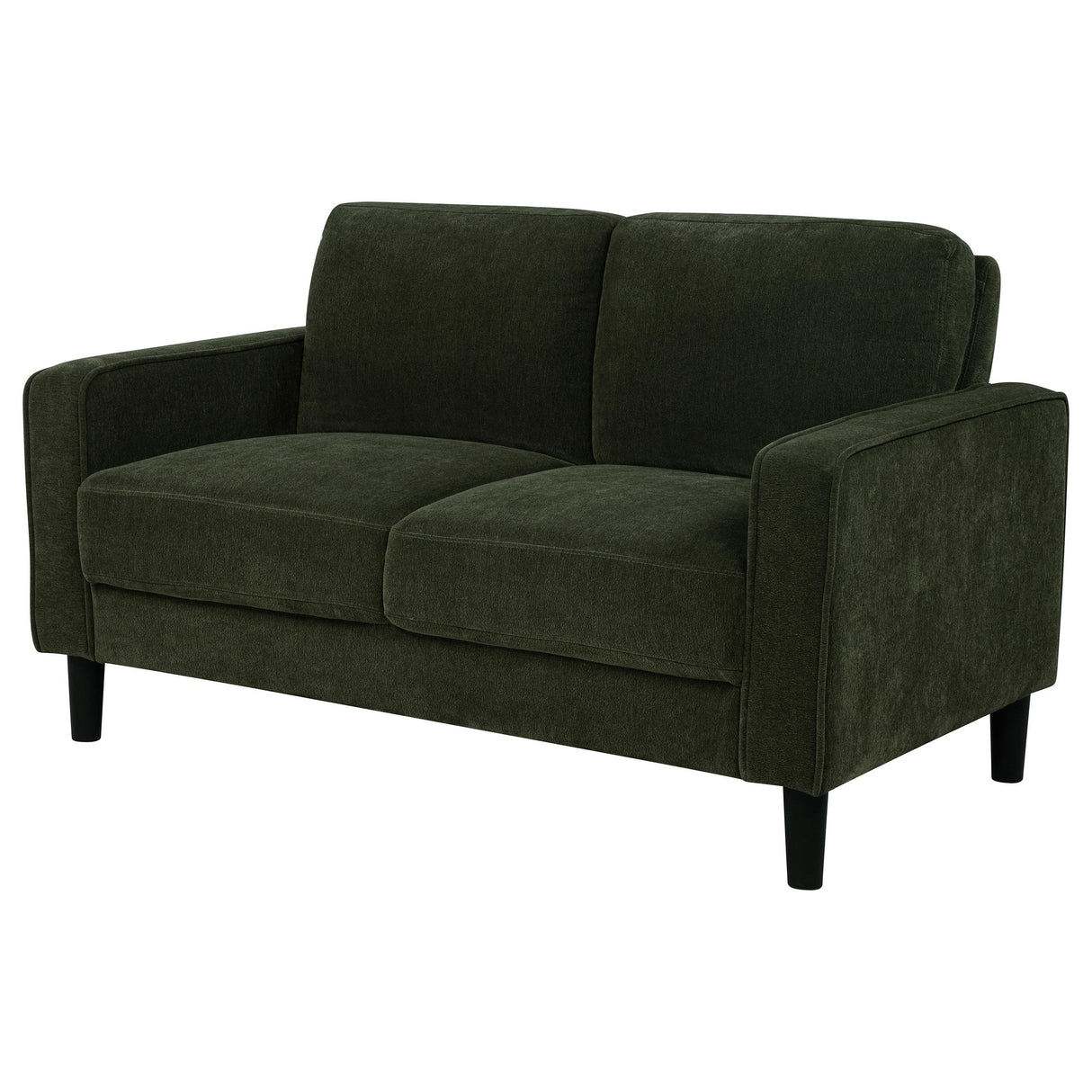 Ruth Matcha Green Fabric Upholstered Track Arm Loveseat from Coaster - Luna Furniture