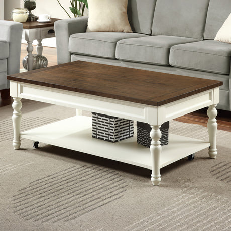 Joanna Coffee Table with Casters from Steve Silver - Luna Furniture