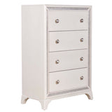Cassie Shimmering Pearl Illuminating 5-Drawer Chest from Steve Silver - Luna Furniture