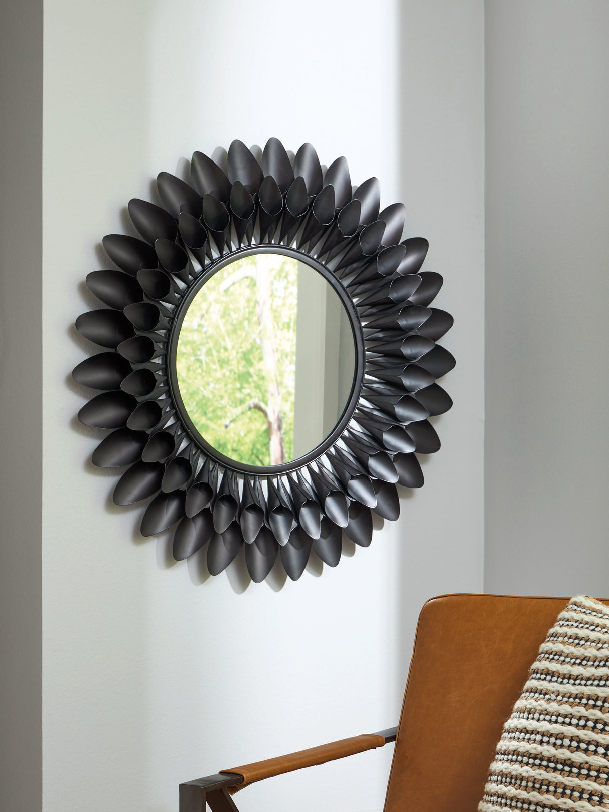 Ryenmour Oil Rubbed Bronze Finish Accent Mirror from Ashley Furniture - Luna Furniture