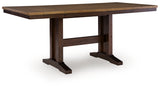 Rylandeen Light Brown/Dark Brown Counter Height Dining Extension Table from Ashley - Luna Furniture