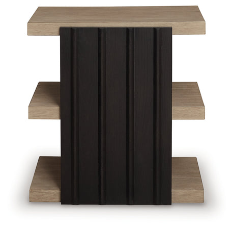 Rylandyn Black/Light Brown End Table from Ashley - Luna Furniture