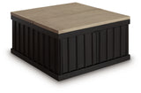 Rylandyn Black/Light Brown Lift-Top Coffee Table from Ashley - Luna Furniture