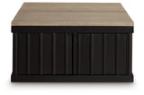 Rylandyn Black/Light Brown Lift-Top Coffee Table from Ashley - Luna Furniture