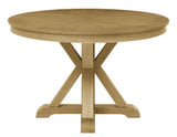 Rylie 48-inch Round Dining Table, Natural Finish from Steve Silver - Luna Furniture