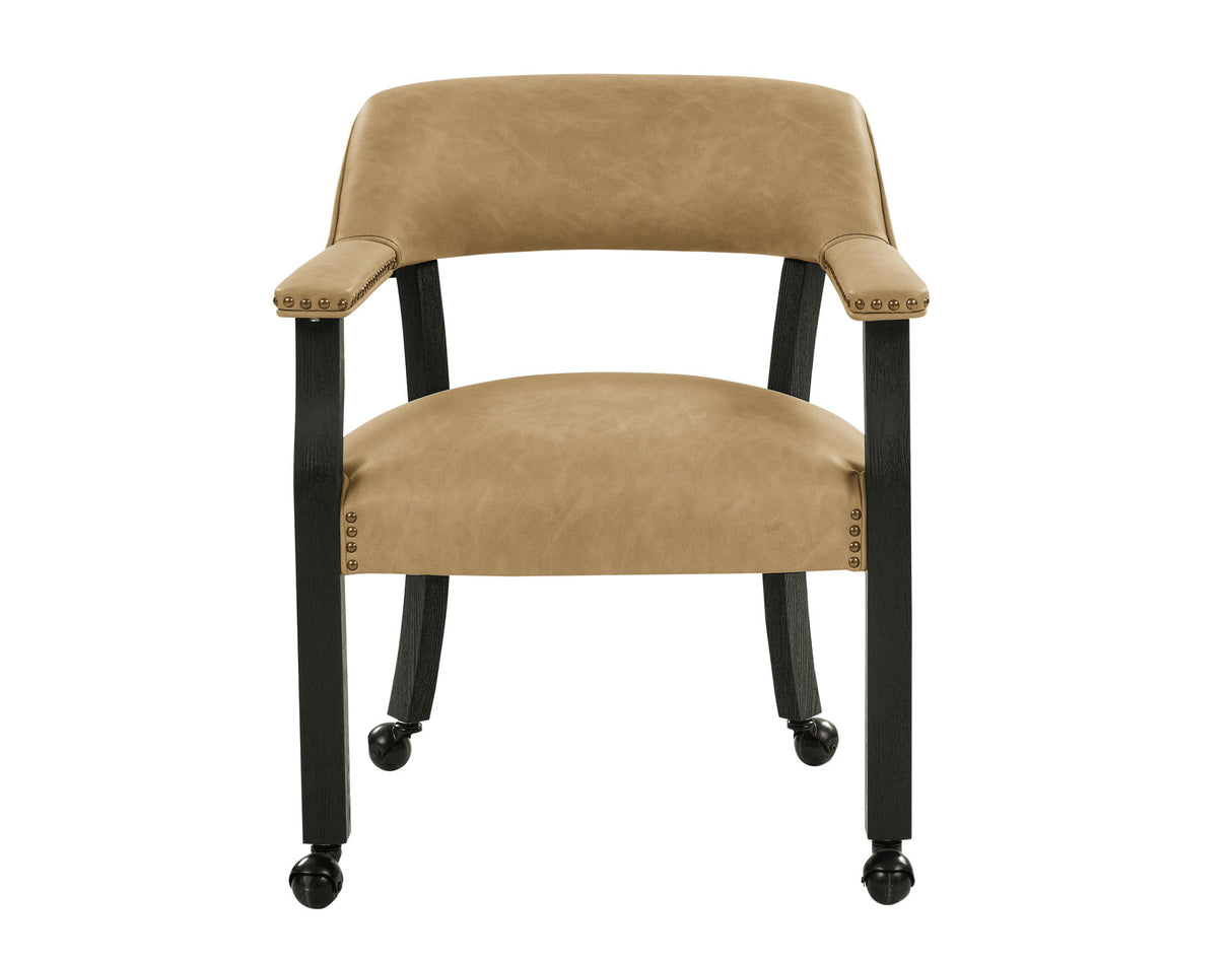 Rylie 6-Piece Game Dining Set, Black Finish from Steve Silver - Luna Furniture