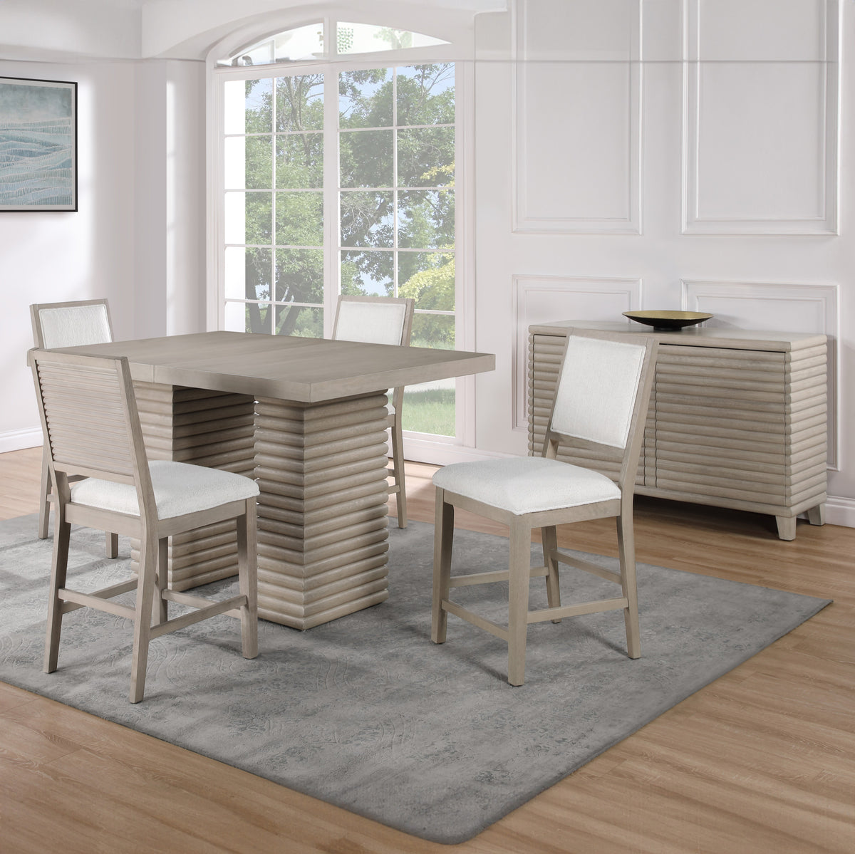 Lily Gray 24" Counter Stool, Set of 2 from Steve Silver - Luna Furniture